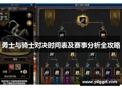 勇士与骑士对决时间表及赛事分析全攻略